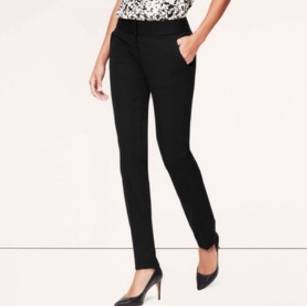 Black Loft ankle pants size 8